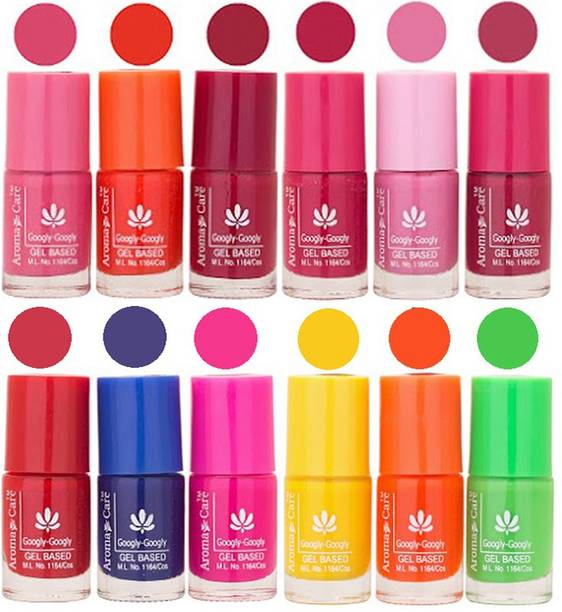 Nail Polish Online At Best Prices In India Aroma Care Dhamaka Offer Gel Based Nail Polish Set Of 12 Pcs At Whole Price