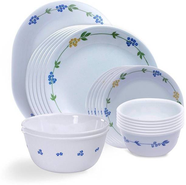 Corelle Dinner Sets At Ed S On Flipkart Corelle Livingware Secret Garden Pack Of 21 Dinner Set
