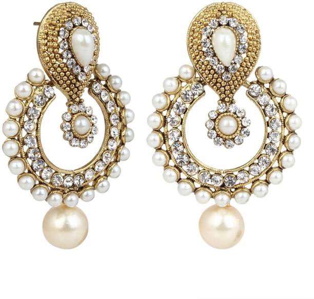 Fashion Earrings Online At Best Prices In Jdx Gold Plated Alloy Drop Earring