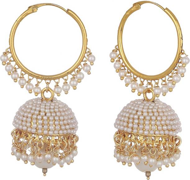 Designer Earrings Online At Best Prices In Zeneme Bollywood Inspired Designer Stylish Party Wear Traditional Paisley Alloy Jhumki Earring