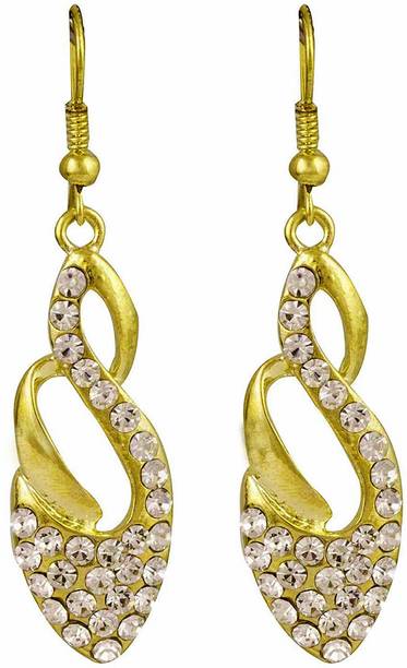Glitters Online Earrings At Glitters Online Gold Plated Designer Hangings For Women Cubic Zirconia Br Drop Earring