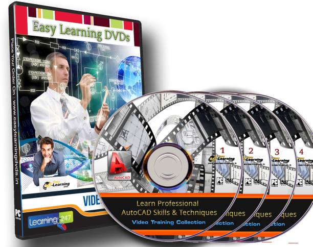 Easy Learning Professional AutoCAD Skills & Techniques 30 Courses Video Training on 4 DVDs Pack