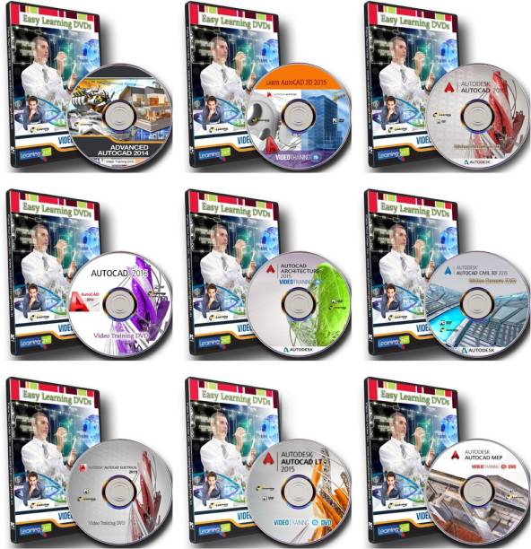 Easy Learning Master Of AutoCAD Complete Video Training Bundle Combo Pack On 10 DVDs