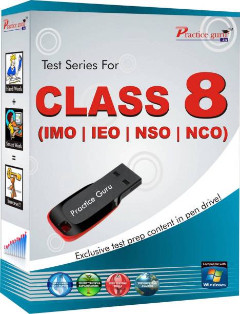 Practice guru Class 8 - Combo Pack (IMO / NSO / IEO / NCO)