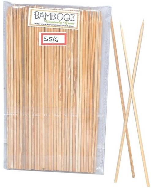 Bamboooz Skewers Disposable Bamboo Roast Fork Set