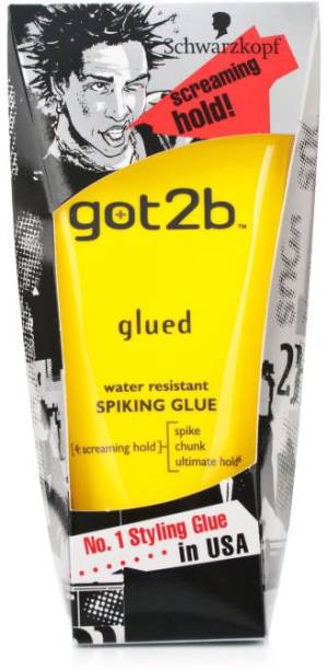 Schwarzkopf Got2b Glued Water Resistant Spiking Glue(Imported Made In USA) Hair Gel