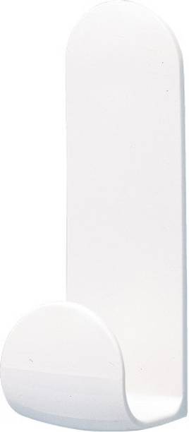 Interdesign Self Adhesive Tall Hooks 2 Pack, White Hook Pack of 2