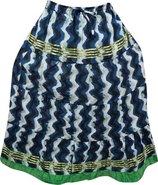 Indiatrendzs Printed Women's A-line Multicolor Skirt