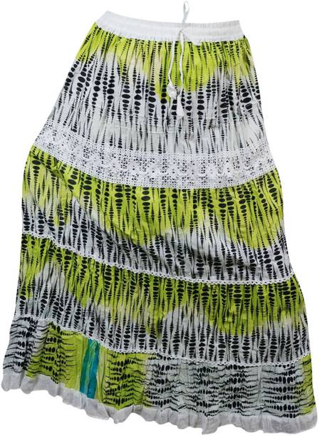 Indiatrendzs Printed Women's A-line Multicolor Skirt