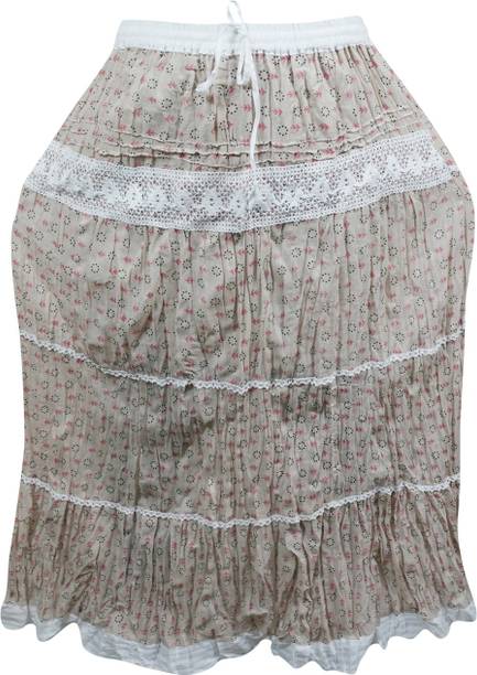 Indiatrendzs Printed Women's A-line Multicolor Skirt