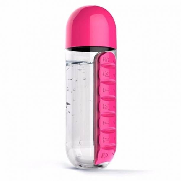 VibeX ™ Medicine Tablet Storage Case Container Water Bottle Outdoor Hiking Pill Box