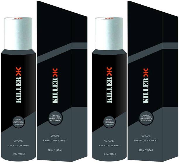 KILLER Wave Deodorant Combo 2 Deodorant Spray  -  For Men & Women