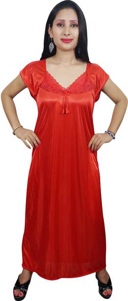 Indiatrendzs Women's Nighty with Robe