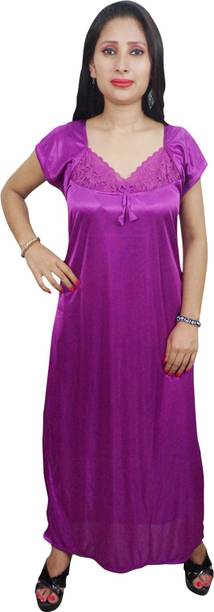 Indiatrendzs Women's Nighty with Robe