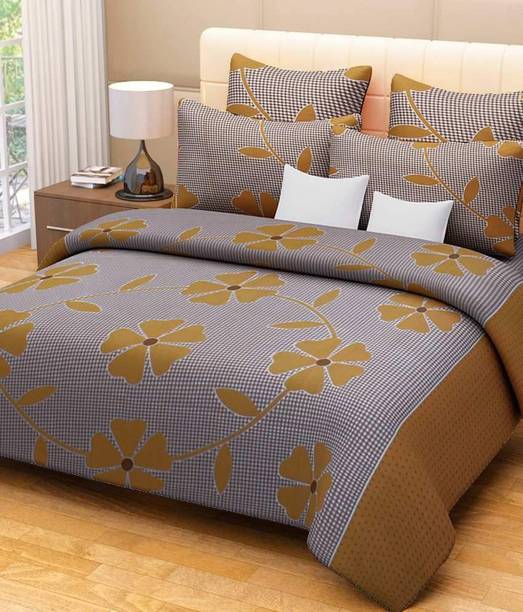 Decor World Bedsheets Online At Best Decor World 150 Tc Cotton Double Printed Bedsheet