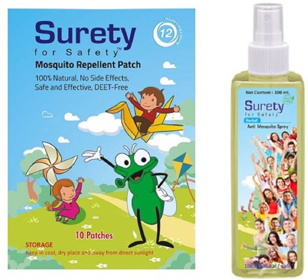 Surety for Safety Patch 10, Anti Mosquito Spray