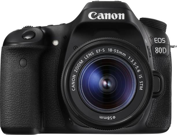 Canon EOS 80D DSLR Camera Body with Single Lens: EF-S 18-55 IS STM (16 GB SD Card)