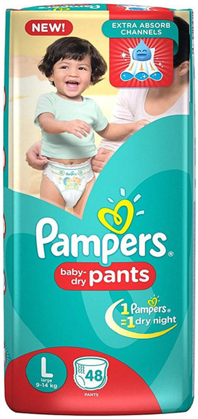 pampers pants large flipkart