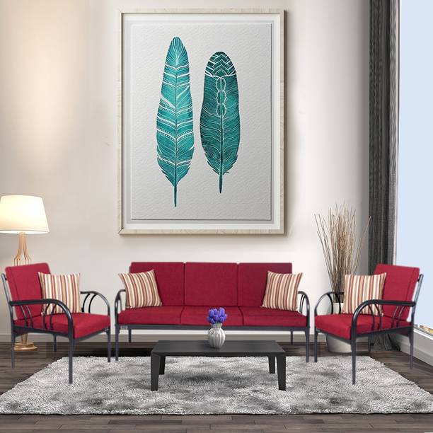 Sofa Set Best Sets Online At Prices In India Furniturekraft Florence Fabric 3 1 Black Sofa Set