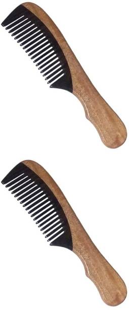 Simgin Rose Wood Combs (Pack of 2) (Size-7.5")