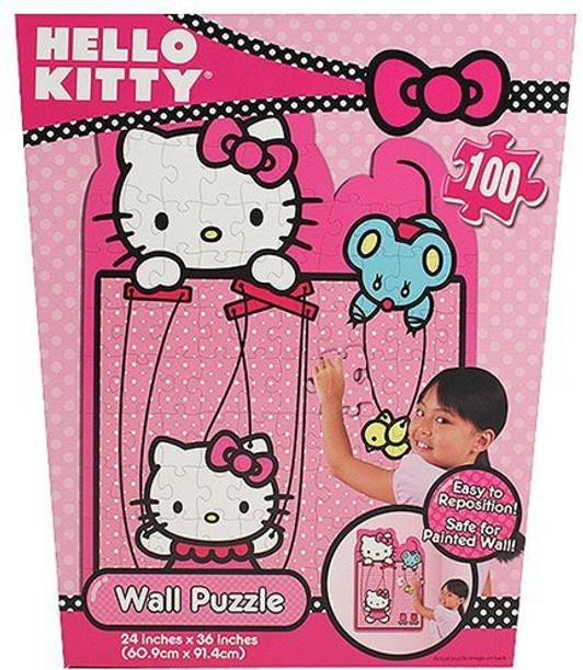 Hello Kitty Repositionable Wall Puzzle Kids Room