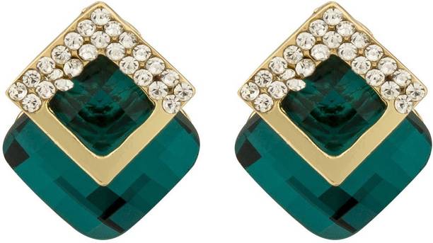 Fake Emerald Stud Earrings Image Of Earring Emerald Earrings At Best S In