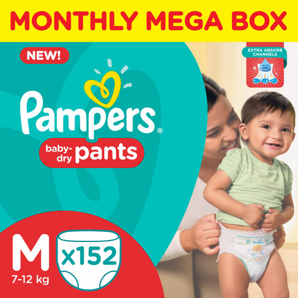 pampers medium size diapers flipkart