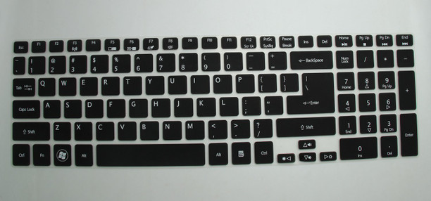 Saco Chiclet Keyboard Skin for Lenovo IdeaTab K3011W Black with Clear