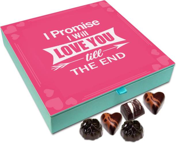 Chocholik Gift Box - I Promise I Will Love You Till End Chocolate Box - 9pc Truffles