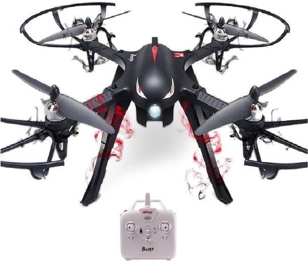 Toys Bhoomi B3 Bugs 3 RC Drone Helicopter Quadcopter Brushless Motor 2.4G Mini Drone with Camera Mount (NO CAMERA INCLUDED) - 300-500 meters Range 15-18mins Flying Time