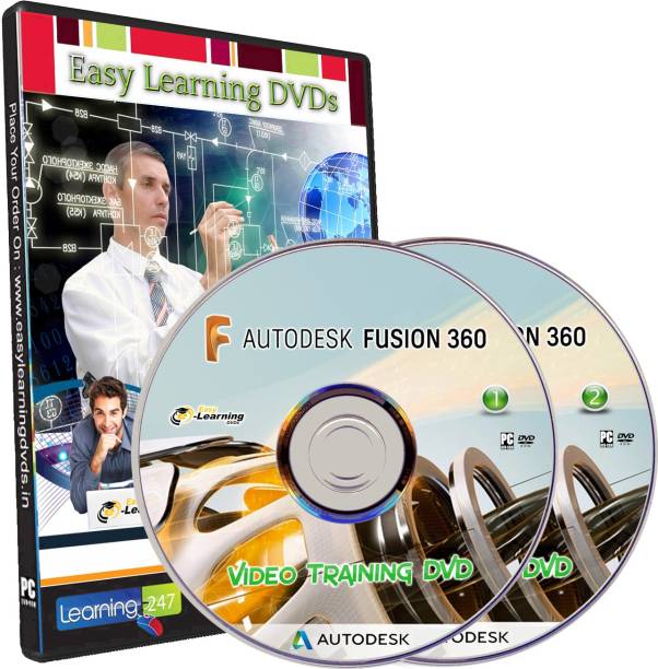Easy Learning Autodesk Fusion 360 Video Training Tutorial 7 Course on 2 DVDs