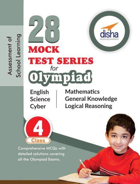 28 Mock Test Series for Olympiads Class 4 Science, Mathematics, English, Logical Reasoning, Gk & Cyber