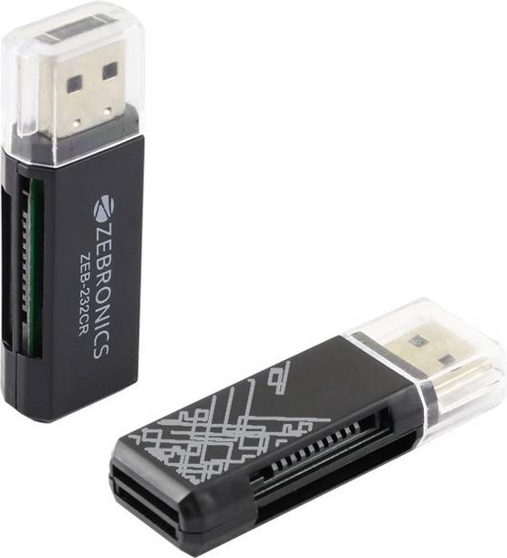 Card Readers Sd Memory Reader Adapters At Best Zebronics Zeb 232cr Card Reader