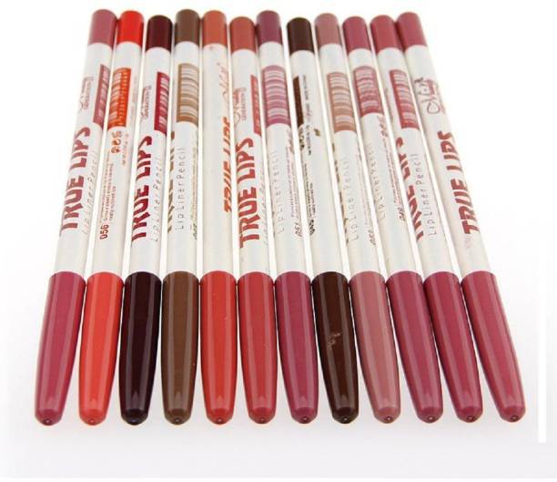 MN MeNow True Lips Set of 12 Creamy Lip Liner Pencils