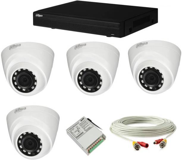 DAHUA SET OF 4 DOME CCTV WITH 4 CH DVR &amp; OTHER ACCESSORIES. Security Camera
