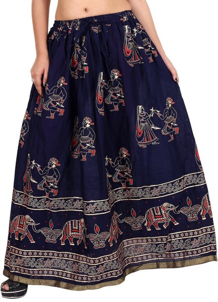 OrlyCollection by Obadiah Collection A Line Skirt Maxi Skirt for Women Plus Size Multicolored Print High Waist Maxi Skirt 