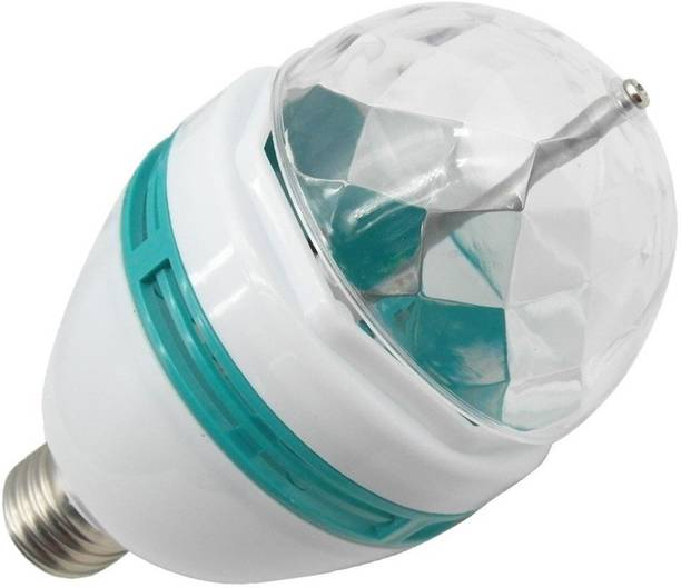 Disco Dj Lights At Ed S On Flipkart Vibex 3w Led Full Color Rotating Auto Crystal Ball Bulb Ac 85 260v Sound