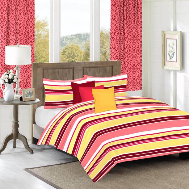Bedding Sets At Best In India Flipkart Smart Furnishing Set With Bedsheet Curtains And Cushion Cover