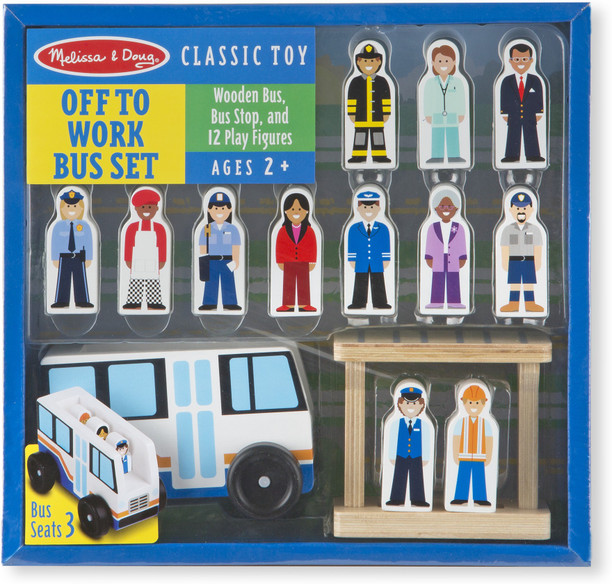 melissa and doug off to work bus set