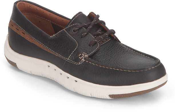 clarks men black leather formal shoes