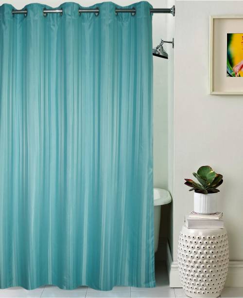 Lushomes 208 cm (7 ft) Polyester Room Darkening Shower Curtain Single Curtain