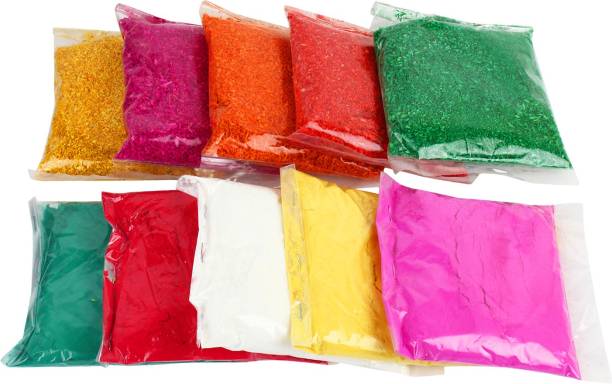 Sagar Rangoli Colour Holi Color Powder Pack of 10