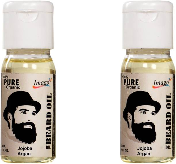 IMAGO Jojoba & Argan Beard Hair Oil for Shiny and Thick Growth (Per bottle 30ml) 60ml Hair Oil