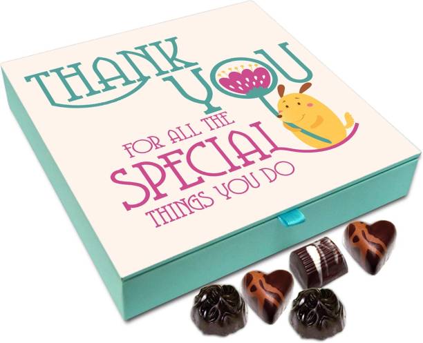 Chocholik Gift Box - Thank You For All The Special Things You Do Chocolate Box - 9pc Truffles