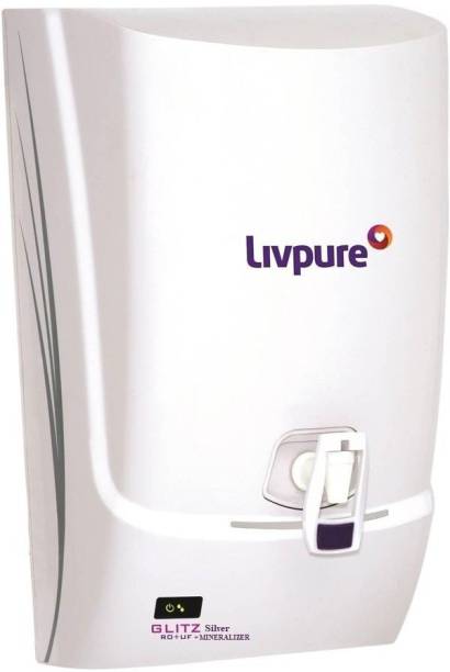 LIVPURE GLITZ SILVER 7 L RO + UF Water Purifier