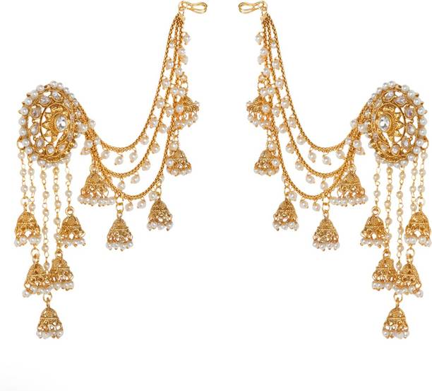 Earrings Online For Women S At Best Prices In Prita Original Bahubali Stylish Devsena Polki Jhumka Earring Pearl Br Jhumki