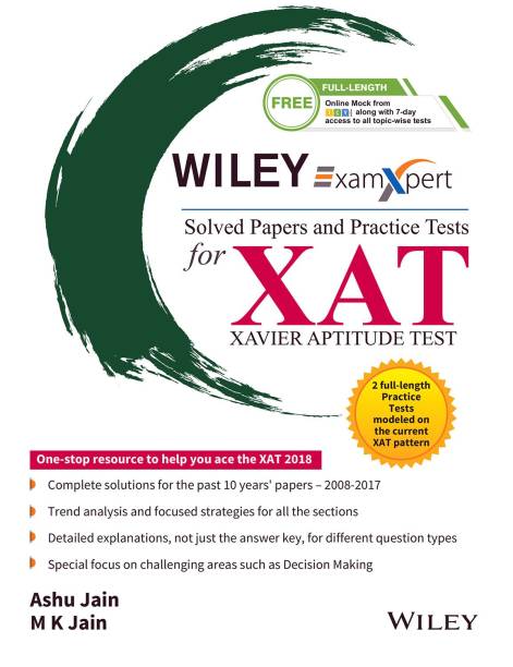 Wiley's ExamXpert Solved Papers and Practice Tests for XAT (Xavier Aptitude Test)