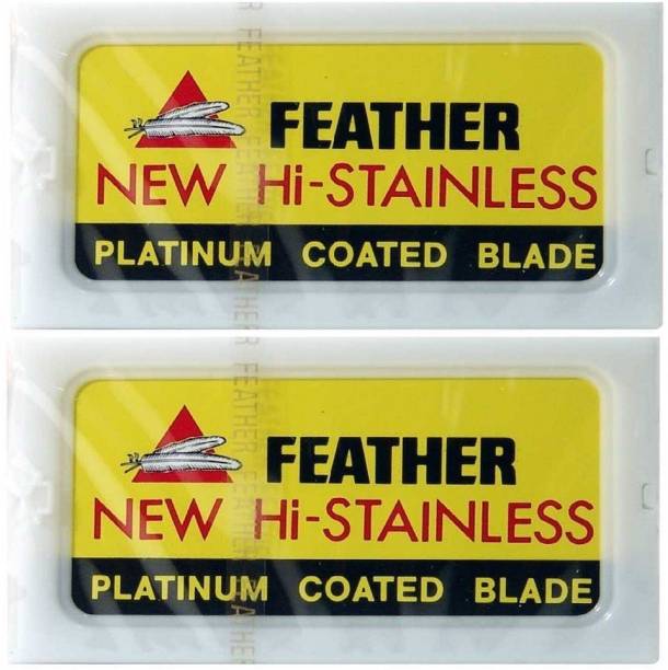Feather New Hi Stainless Double Edge Safety Razor Blades