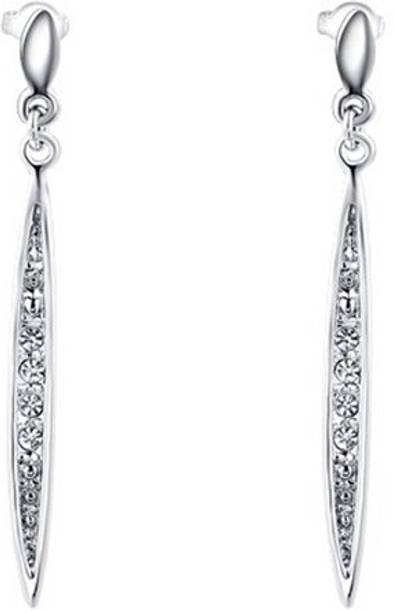 Silver Shoppee Silver Shoppee 'Darling' Crystal Sterling Silver Dangle Earrings for Girls and Women