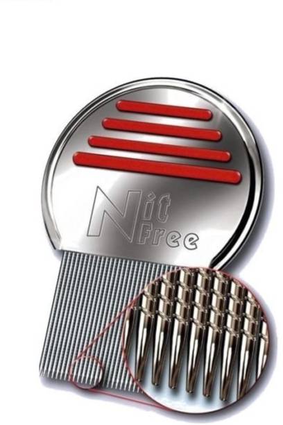 Nit Free Terminator Lice Comb, Professional Stainless Steel Louse and Nit Comb for Head Lice Treatment, Removes Nits